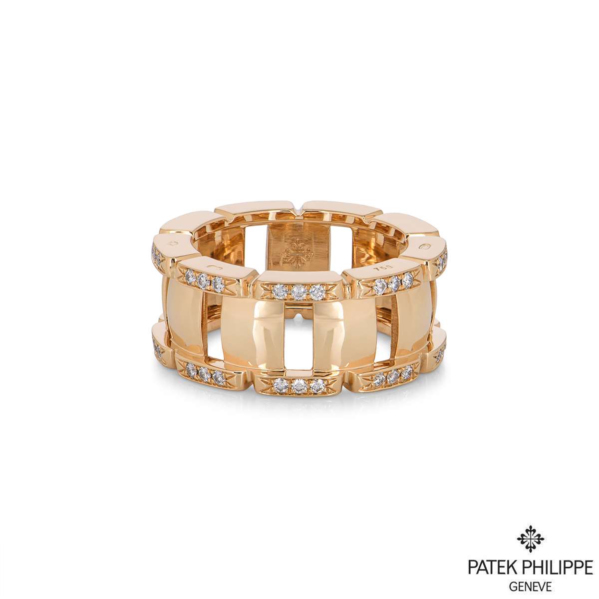 Patek Philippe Rose Gold Diamond Twenty-4 Ring 275.9748/1.R4.530 | Rich ...
